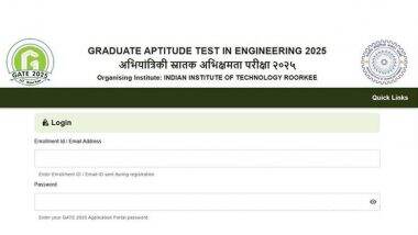 GATE 2025 Admit Card Out at gate2025.iitr.ac.in: Hall Ticket for Graduate Aptitude Test in Engineering Exam Released, Know Steps To Download