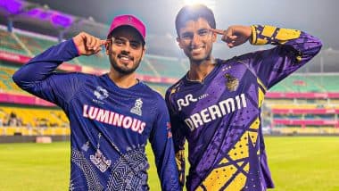 How to Watch RR vs KKR IPL 2025 Free Live Streaming Online on JioHotstar? Get TV Telecast Details of Rajasthan Royals vs Kolkata Knight Riders Indian Premier League Match
