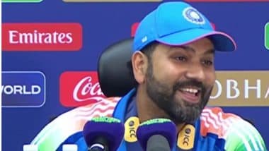 ‘Kitna Woh Lagta Hai…’ Rohit Sharma’s Hilarious Remark During Post-Match Press Conference Leaves Everyone in Splits After India’s ICC Champions Trophy 2025 Triumph (Watch Video)