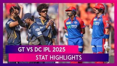 GT vs DC IPL 2025 Stat Highlights: Jos Buttler, Sherfane Rutherford, Prasidh Krishna’s Heroics As Former Champions Beat Delhi Capitals