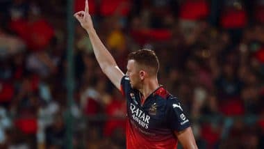 IPL 2025: Josh Hazlewood Rejoins Royal Challengers Bengaluru Ahead of Indian Premier League Playoffs (Watch Video)