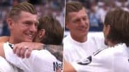 Luka Modric Hugs Toni Kroos As He Walks Off the Pitch While Breaking Down in Tears After Playing Last Home Match Of His Career For Real Madrid (Watch Video)