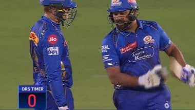 Fans Point Out After Rohit Sharma Was Allowed To Use Review Despite 'Zero' on DRS Timer, Survives Close LBW Decision During RR vs MI IPL 2025 Match (Watch Video)