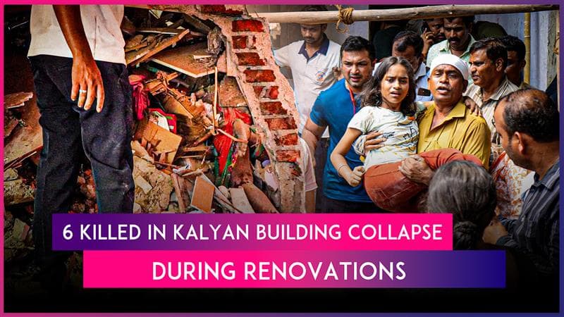 Kalyan Building Collapse: 6 Dead After 4th Floor of Shri Saptashringi Building Collapses During Renovation, Maharashtra CM Devendra Fadnavis Announces Financial Assistance for Victims’ Families